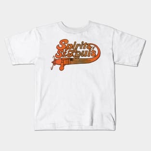 Retro Defunct Spirits of St Louis Basketball Kids T-Shirt